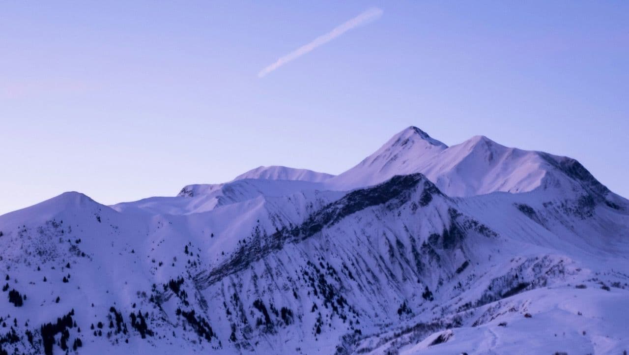 A scenic mountain view from St Jean d'Arves.